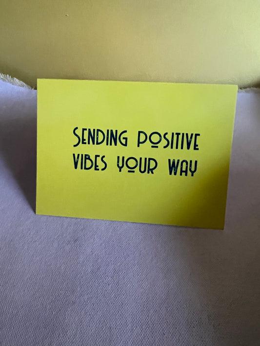 Positive Vibes card