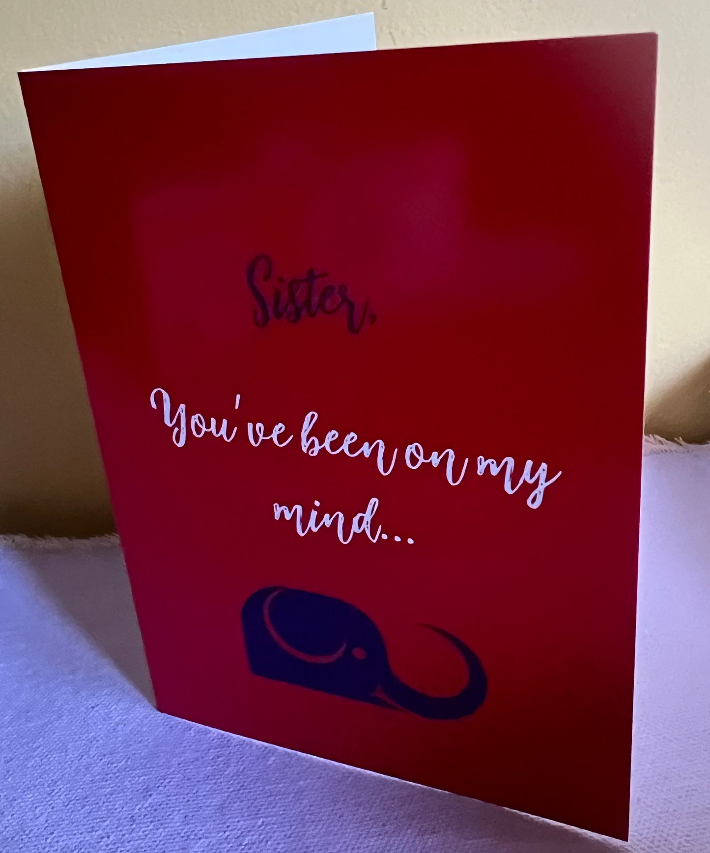 Sister Check-in card - Red