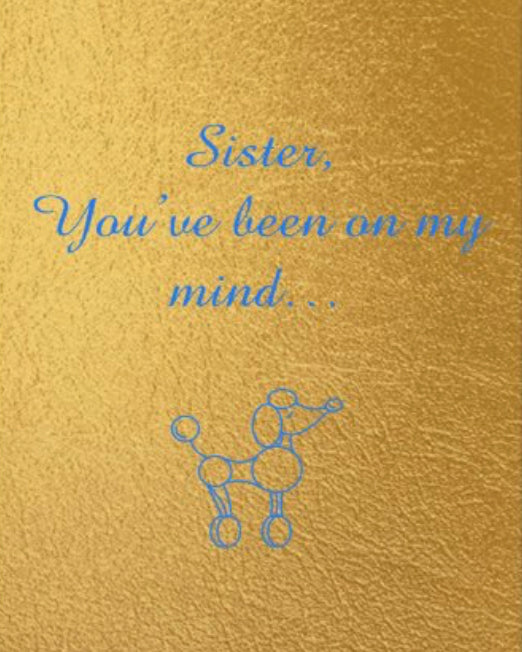 Sister Check-in card - Gold