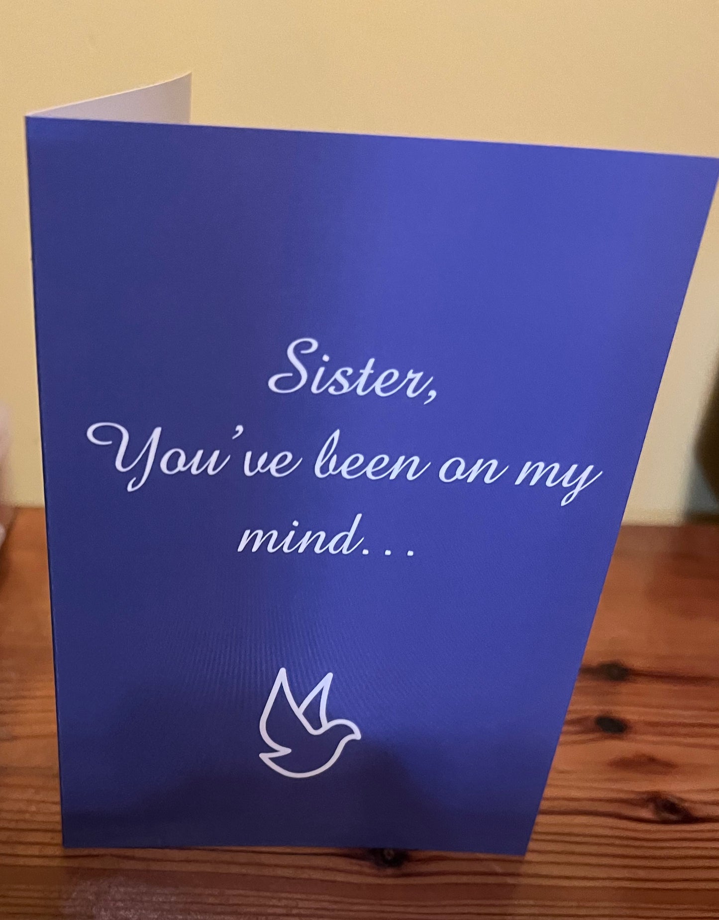 Sister Check-in card - Violet
