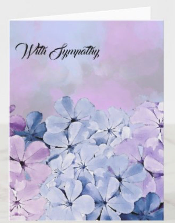 With Sympathy card