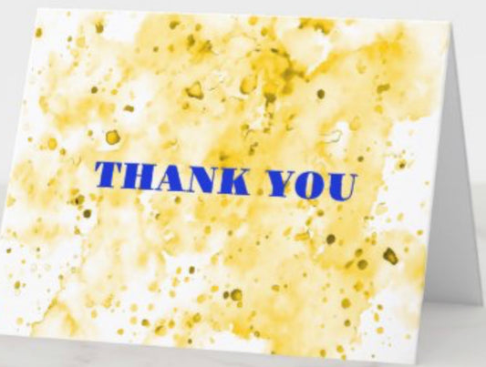 Thank You card - Gold